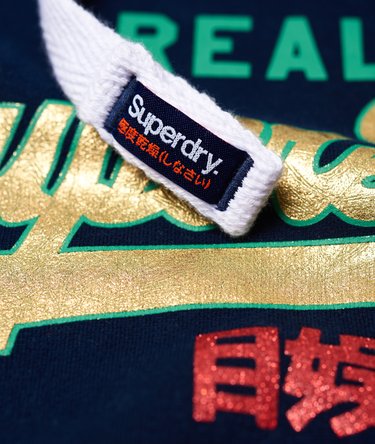 Vintage Logo Regal Stripe Hoodie Image 7
