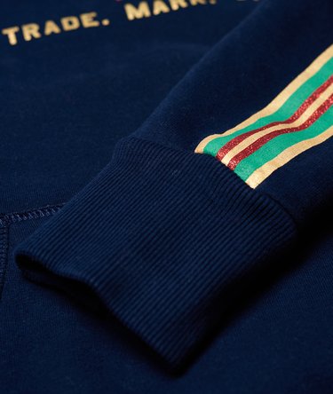 Vintage Logo Regal Stripe Hoodie Image 9