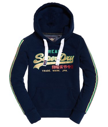 Vintage Logo Regal Stripe Hoodie Image 2