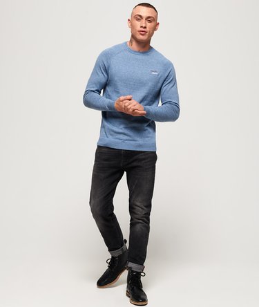 Orange Label Cotton Crew Jumper Image 3