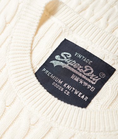 Croyde Bay Cable Knit Jumper Image 6
