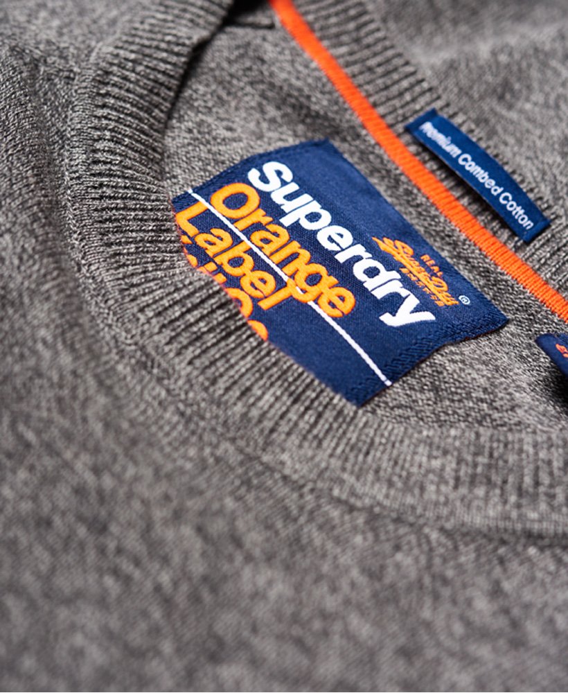 Pull Homme Superdry Orange Label Crew - Col Ras Du Cou, Logo Brodé, Coupe Ample - Maille Jersey Confortable - 7