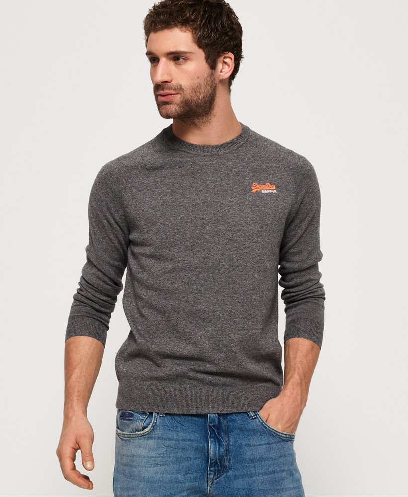 Pull Homme Superdry Orange Label Crew - Col Ras Du Cou, Logo Brodé, Coupe Ample - Maille Jersey Confortable - 2