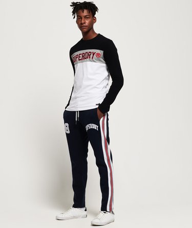 Pantalon de survêtement à logo appliqué et bande International Image 2