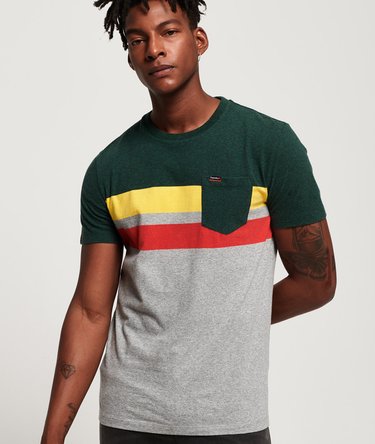 Terrace Stripe Pocket T-Shirt Image 1