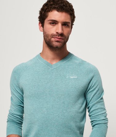 Orange Label Cotton Vee Neck Jumper Image 5