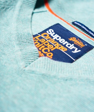 Orange Label Cotton Vee Neck Jumper Image 6