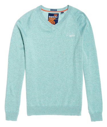 Orange Label Cotton Vee Neck Jumper Image 2