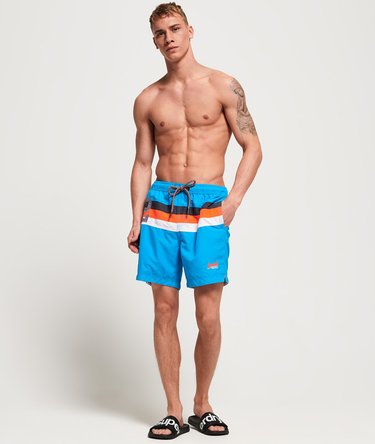 Waterpolo badebukser med stribedesign Image 2