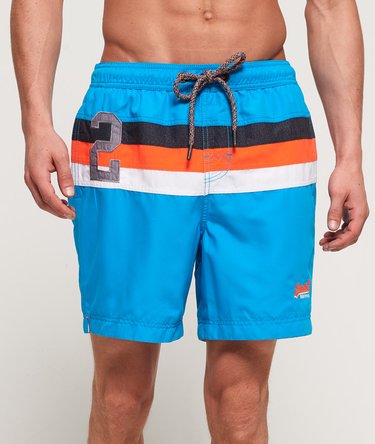 Waterpolo badebukser med stribedesign Image 1