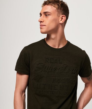 Vintage Authentic Embossed T-Shirt Image 3