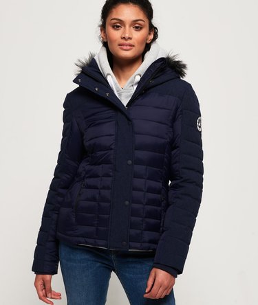 Elements Hybrid Tweed-Kapuzenjacke Image 1