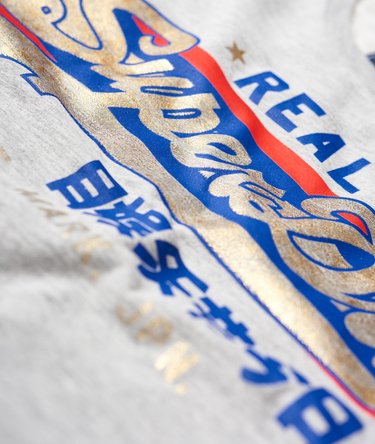 Vintage Logo Foil Stripe T-Shirt Image 7