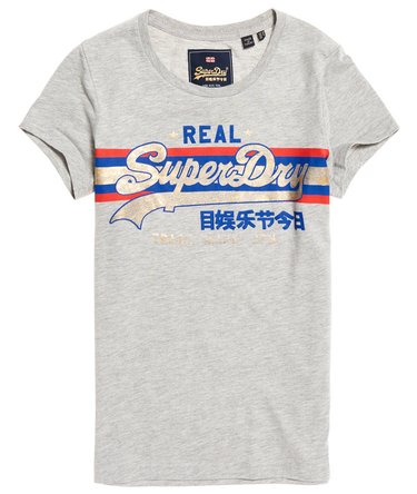 Vintage Logo Foil Stripe T-Shirt Image 2