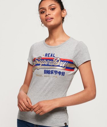 Vintage Logo Foil Stripe T-Shirt Image 1