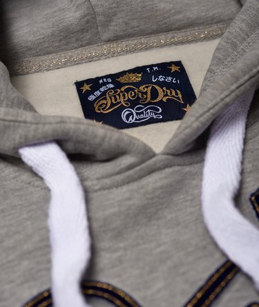 Sweat à capuche avec logo floqué en relief Super Image 6