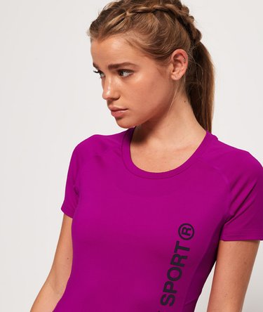 Figurbetontes Core T-Shirt mit Netzeinsatz Image 5