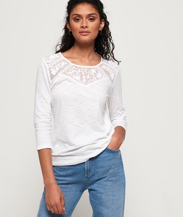 Whitney Embroidered Long Sleeve Top Image 1