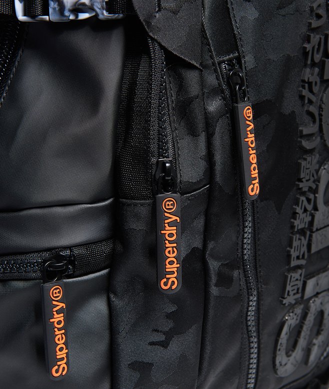 mens Camo Tarp Backpack in BLACK CAMO Superdry CA-EN