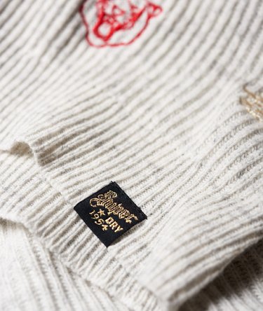 Layla Embroidered Ribbed Crew Jumper Image 8