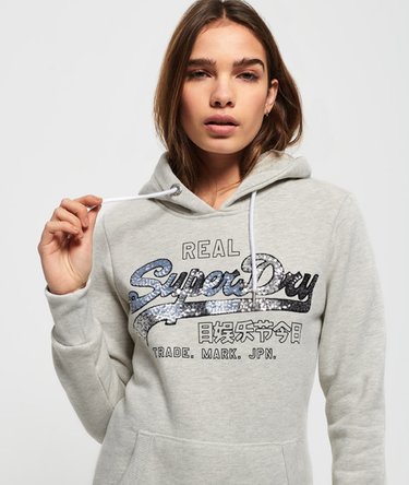 Vintage Logo Carnival Hoodie mit Paillettenbesatz Image 5