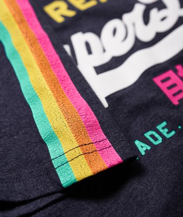 T-shirt vintage con logo Sleeve Stripe Image 8