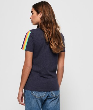 T-shirt vintage con logo Sleeve Stripe Image 4