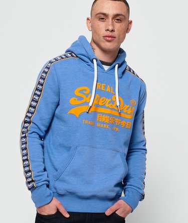 Vintage Logo Repeat Panel Hoodie Image 1