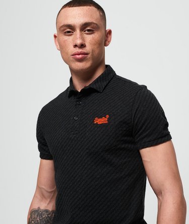 City Jersey-Polohemd mit durchgehendem Print und Tasche Image 5