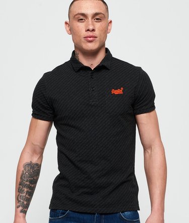 City Jersey-Polohemd mit durchgehendem Print und Tasche Image 1