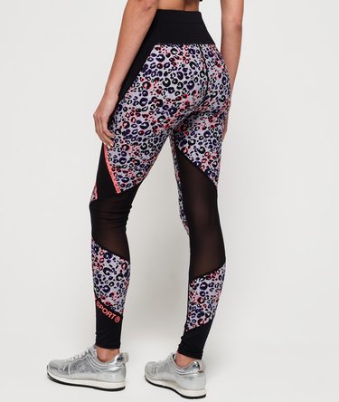 Active Mesh Panel Leggings Image 3