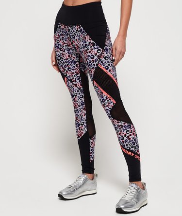 Active Mesh Panel Leggings Image 1
