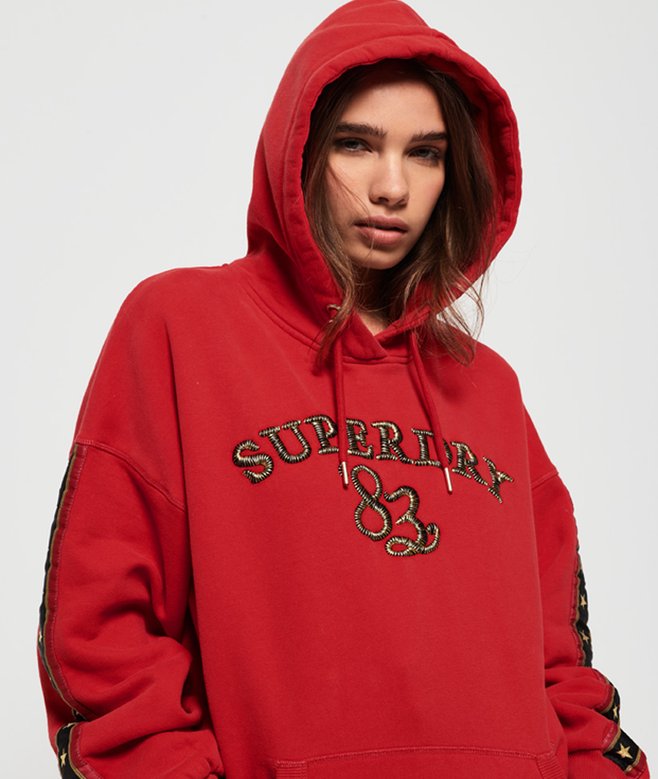 Rock Royalty Os Hoodie königsrot für Damen Superdry CH-DE