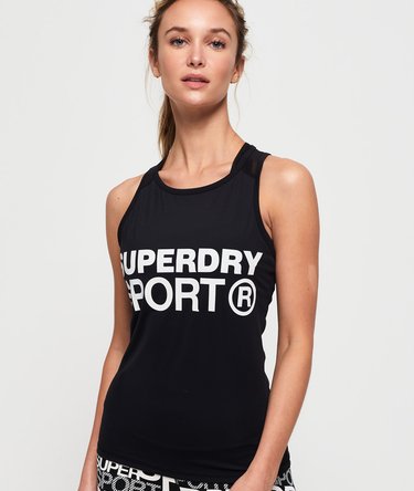 Active Tanktop mit Netzstoffeinsätzen Image 1