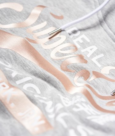 Sweat à capuche court Real Originals Satin College Image 7