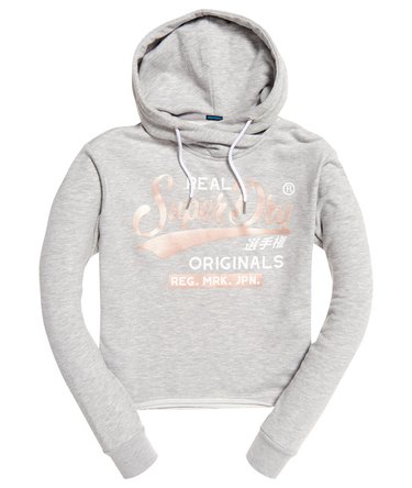 Sweat à capuche court Real Originals Satin College Image 2