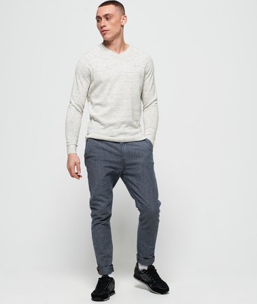 Pull en coton à col V Orange Label Image 3