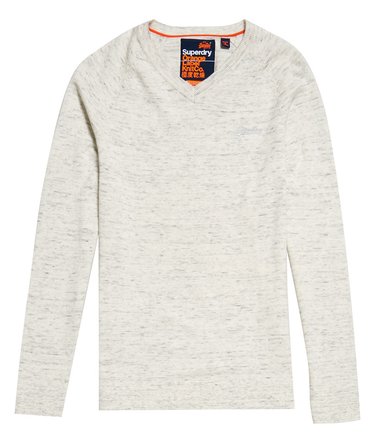 Pull en coton à col V Orange Label Image 2