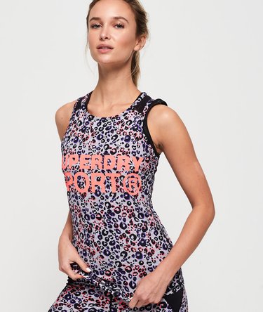 Camiseta de tirantes con paneles de malla Active Image 1