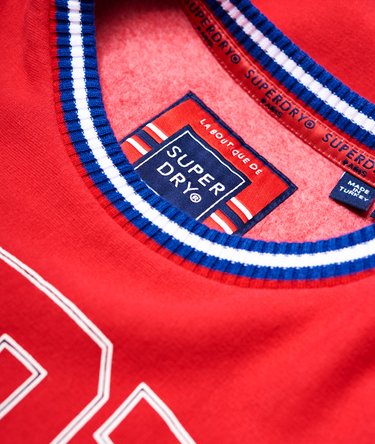 Vee Varsity Oversized Crew Jumper Image 6