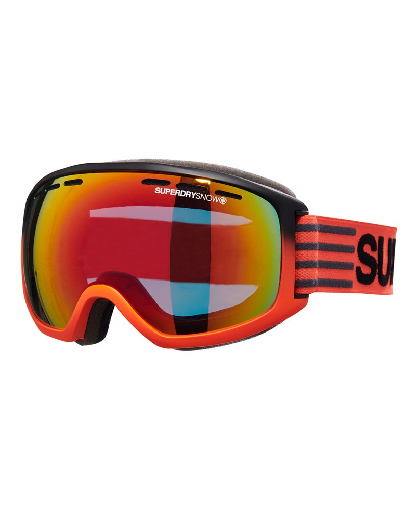 mens Pinnacle Snow Goggles in Matte Hyper Orange/Black Fade