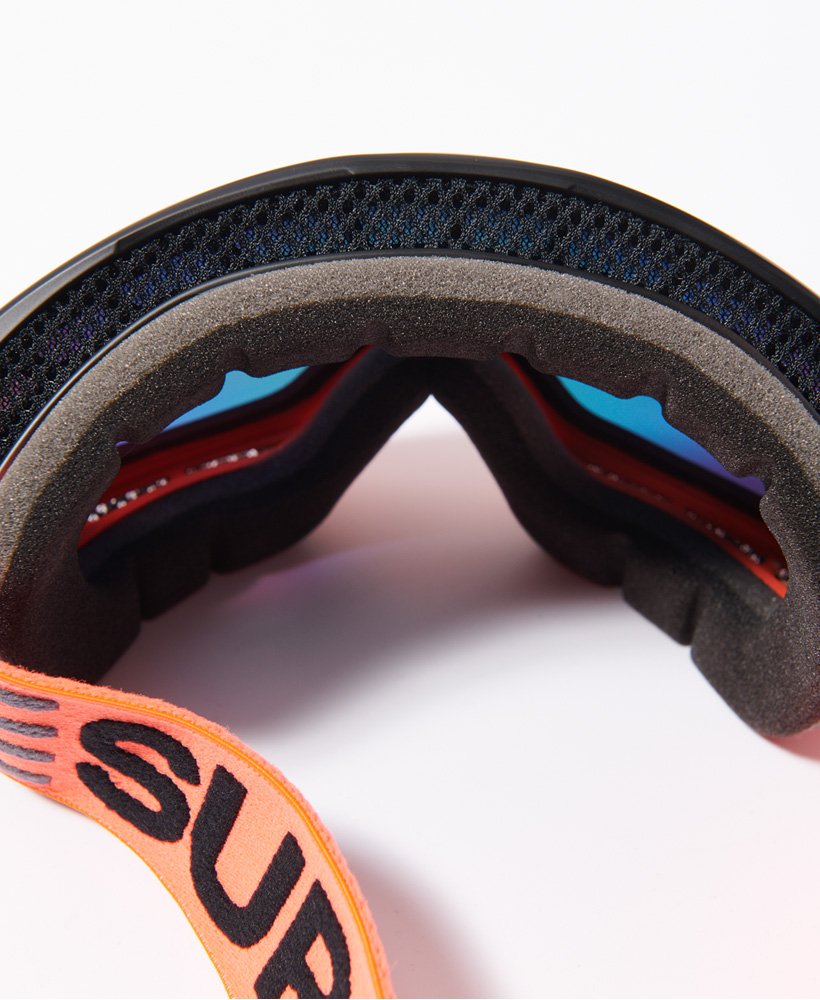 mens Pinnacle Snow Goggles in Matte Hyper Orange/Black Fade
