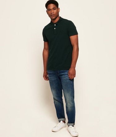Vintage Destroyed Pique Polo Shirt Image 3