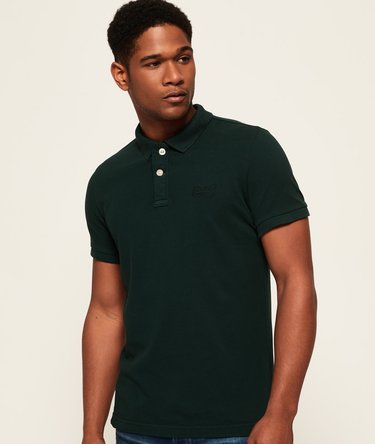 Vintage Destroyed Pique Polo Shirt Image 1