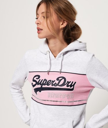 Vintage Logo Colour Block Hoodie Image 5