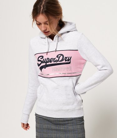 Vintage Logo Colour Block Hoodie Image 1