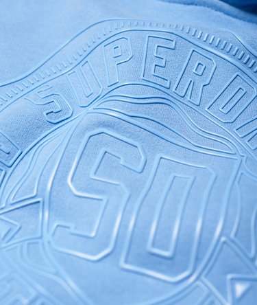 College Badge Tonal Hoodie Image 7
