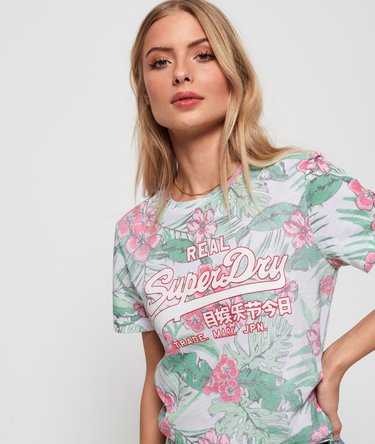 Vintage Logo Tropical All Over Print T-Shirt Image 5