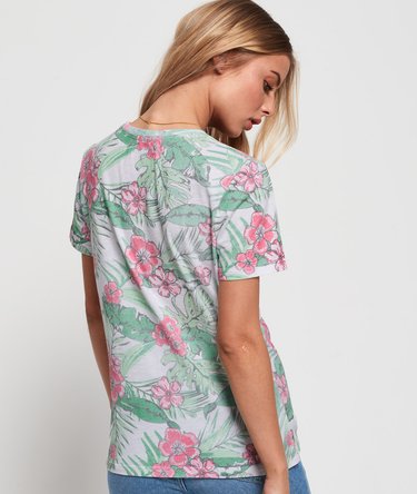 Vintage Logo Tropical All Over Print T-Shirt Image 4