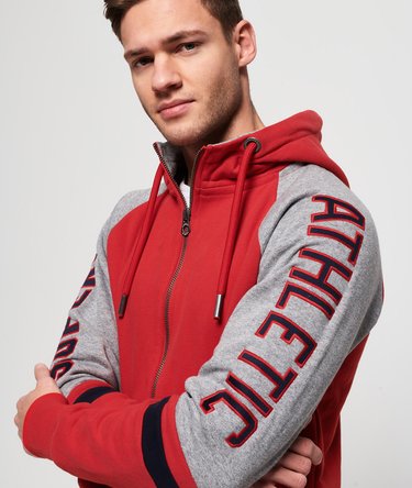 Applique Academy Raglan Contrast Zip Hoodie Image 5